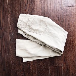 levi’s 511 light cream pants • slim w28